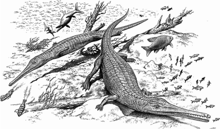 Reconstruction of the postcranial anatomy in Pelagosaurus typus